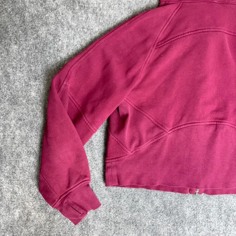Lululemon Oversized Scuba Full Zip Hoodie Sweatshirt Pomegranate Red Size S/XS